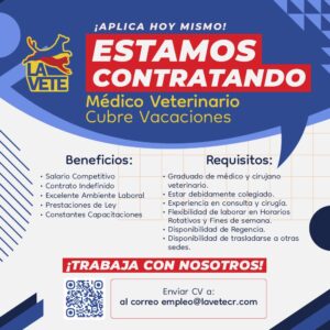 La Vete Médico Veterinario Cubre Vacaciones
